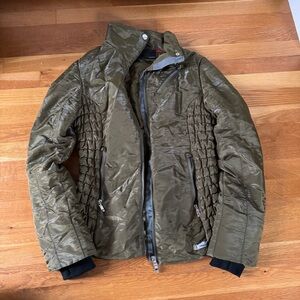Olive Green spyder quilted Jacket